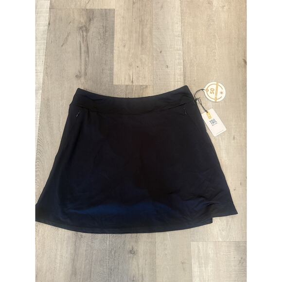 Tail White Label Skort Womens Medium Night Black 18" Pull On UPF 50 Golf Tennis - Picture 2 of 6